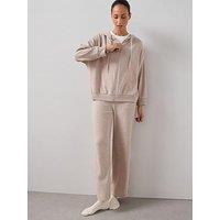 The Very Collection Soft Touch Rib Zip Up Loungewear Set - Beige