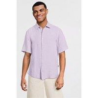Boss Rash_2_M Short Sleeve Regular Fit Shirts - Light Purple