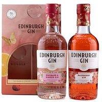 Edinburgh Gin Full Strength Flavour Packs 2 X 20Cl (Rhubarb & Ginger / Raspberry)
