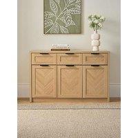 Very Home Chevry 3 Door, 3 Drawer Sideboard - Oak
