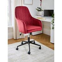 Very Home Molby Fabric Office Chair - Burgundy/Black - Fsc Certified