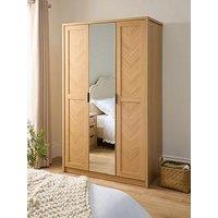 Very Home Chevry 3 Door Mirrored Wardrobe