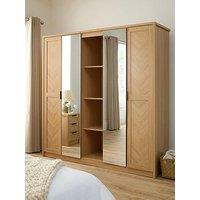Very Home Chevry 5 Door Mirrored Wardrobe