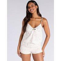Boux Avenue Vintage Floral Cami & Short Pyjama Set - Ivory Mix