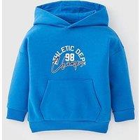 Mini V By Very Boys Drop Shoulder Sports Hoodie - Blue