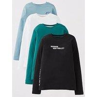 V By Very 4 Pack Long Sleeve T-Shirts - Multi