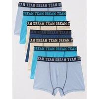 The Very Collection Boys 7 Pack Detail Waistband Boxers - Multi