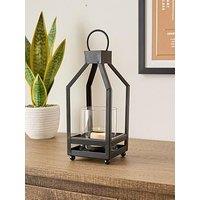Very Home Lantern With Glass Hurricane Centre 10.1Cm