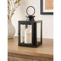Very Home Lantern Black With Ring Top 11.4Cm