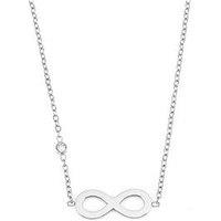 Say It With Infinity Charm Necklace - Silver