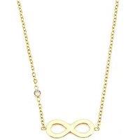 Say It With Infinity Charm Necklace - Yellow Gold