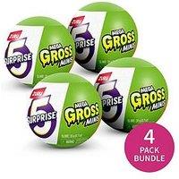 Zuru 4 Pack Zuru 5 Surprise Mega Gross Mini Capsule Bundle