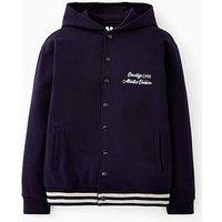 V By Very Boys Baseball Hooded Jacket - Navy
