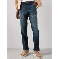 The Very Collection Cross Hatch Slim Fit Jean - Dark Blue