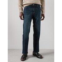 The Very Collection Cross Hatch Straight Fit Jeans - Dark Blue