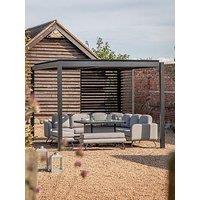 Gallery Direct Messina Pergola Black 3000X4000Mm