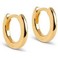 Enamel Copenhagen Chunky Classic 8 Mm Gold Plated Sterling Silver Hoops