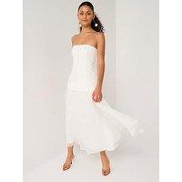 Forever New Alexis Hook And Eye Sheer Midi - Cream