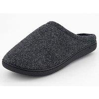The Very Collection Mule Slippers - Charcoal