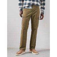The Very Collection Tapered Fit Cargo Trousers With Stretch - Khaki