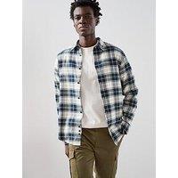 The Very Collection Checked Flannel Shirt - Navy/Beige