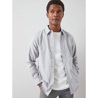 The Very Collection Pure Cotton Brushed Grindle Shirt - Grey