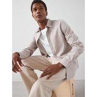 The Very Collection Pure Cotton Brushed Grindle Shirt - Beige