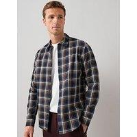 The Very Collection Checked Flannel Shirt - Navy