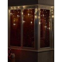 Very Home Skeleton And Santa Window Curtain Light