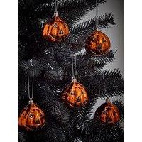 Very Home 12 Halloween Pumpkin Shatterproof Bauble Decorations