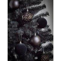 Very Home Mixed Black Halloween/Christmas Baubles - 24 Pack