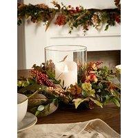 Very Home Autumn Rose Hip And Berry Hurricane Lamp