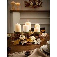 Very Home Natural Florals And Pumpkins Table Centre Autumn Decoration