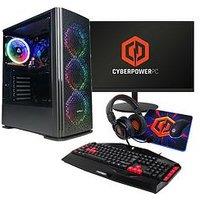 Cyberpower Pc Blaze Desktop Pc Bundle - Amd Ryzen 5 8500G, 16Gb Ram, 1Tb Ssd - Black