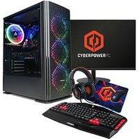 Cyberpower Pc Blaze Bundle - Geforce Rtx 3050 - Amd Ryzen 5 - 16Gb - 500Gb - Black