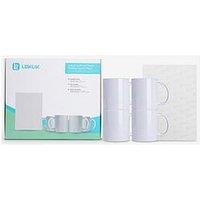 Loklik Impress Tumbler/Mug Press Bundle With 11 Oz Mugs 4 Pack /Sublimation Paper