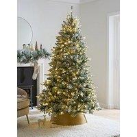 Very Home 6Ft Denver Pre Lit Flocked Christmas Tree With Dual Colour Twinkle Lights