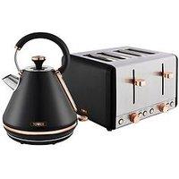 Tower Eejb226 Cavaletto Kettle And 4 Slice Toaster Set - Black