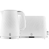 Swan Eejb258 Windsor 2 Slice Toaster And Kettle Set - White