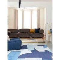 Asiatic Romy Geo Print Blue Rug