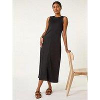 Roman Sandwash Stretch Midi Dress - Black