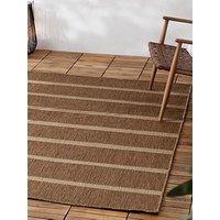 Yard Tala Stripe Jute Effect Rug - Natural
