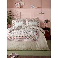 Cath Kidston Cherry Picked 100% Cotton Percale Duvet Cover Set