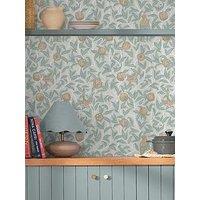 William Morris At Home William Morris Bird & Pomegranate Duck Egg Wallpaper