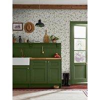 Joules Pheasant Print Linen/Green Wallpaper