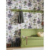 Joules Woodland Scene Dawn Grey Wallpaper