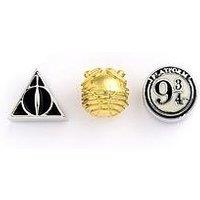 Harry Potter Set Of 3 Spacer Beads Deathly Hallows, Golden Snitch, Platform 9 3/4