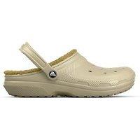 Crocs Men'S Classic Lined Clog Sandal-Beige