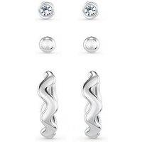 Orelia Wave Huggie 6 Pack