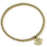 Harry Potter Stainless Steel Time Turner Gold Ball Bead Bracelet